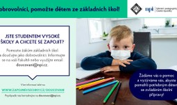 Zapojení studentů FF JU do pomoci s online doučováním žáků ze základních škol